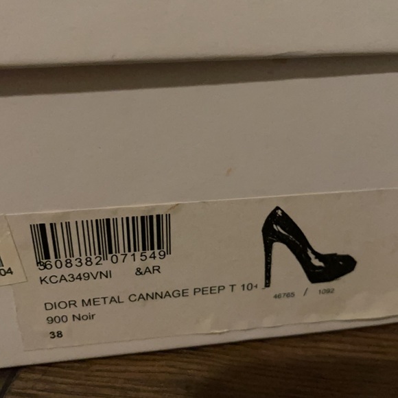 Dior Metal Cannage Peep Toe - Picture 3 of 3